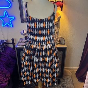 Pinup Girl Clothing Halloween Harlequin Jenny 2X